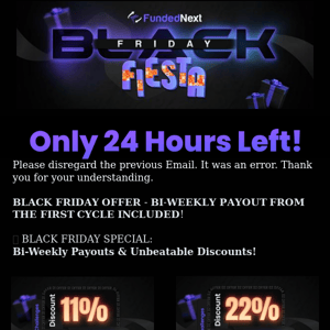 Enjoy Bi-Weekly Payouts from the First Cycle! Only 24 hours to go!