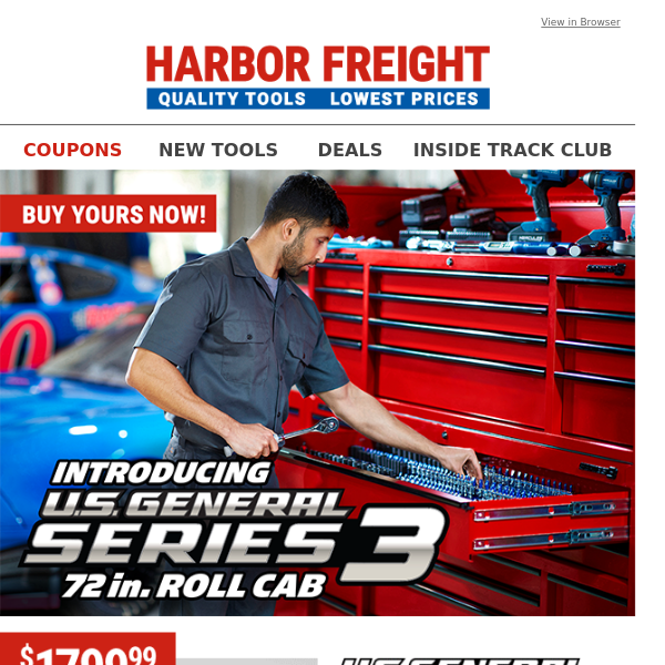 New Tools At Harbor Freight Series 3 Tool Box Price and New Color
