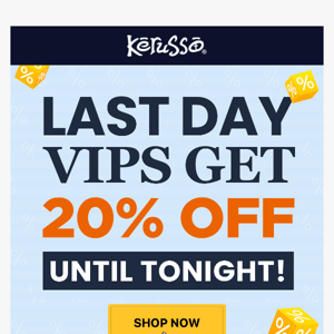 Last Call: 20% Off 🤳