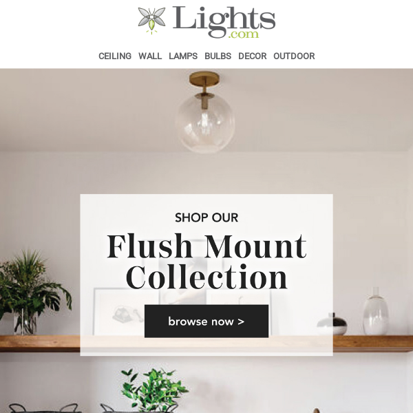 Flush Mount Lighting You Will Love💡 | Lights.com