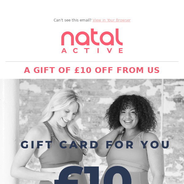 A £10 voucher just for you 🎁