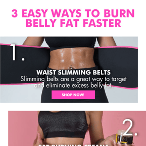 3 Easy Ways To Burn Belly Fat Faster!🔥