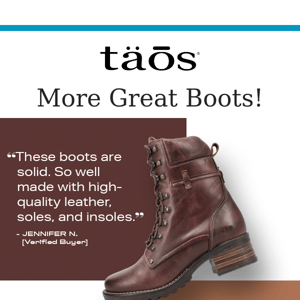 Great Boots - Stay Warm in Style & Comfort!