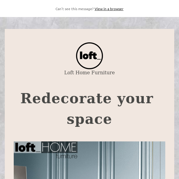 Redecorate your space