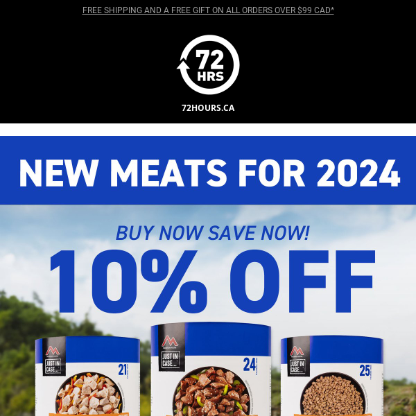 Long-Awaited: Mountain House New Meats & Meals 10% off!