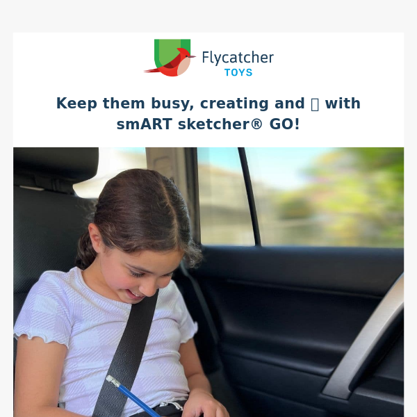 Get $5 OFF 💵 smART Sketcher GO! 🚘 🎁 - Flycatcher Toys