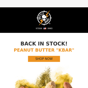 Restock Alert: PEANUT BUTTER! ⚡