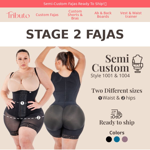 Semi-Custom Faja - Ready To Ship🚚 - Fajas Tributo
