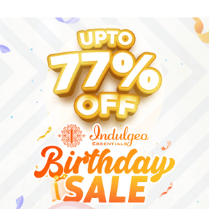 Our B'day, Your Gift - UPTO 77% OFF💝💸