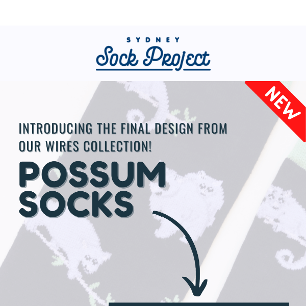 Have you met our adorable Possum Socks?