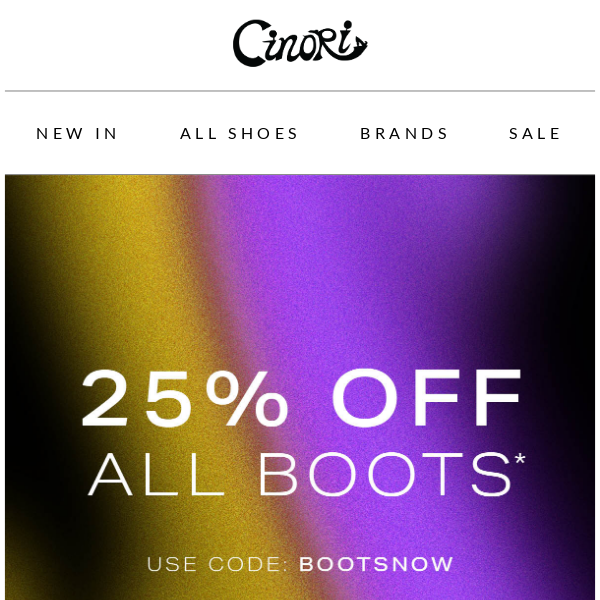 SALE | 25% Off Boots Starts Now