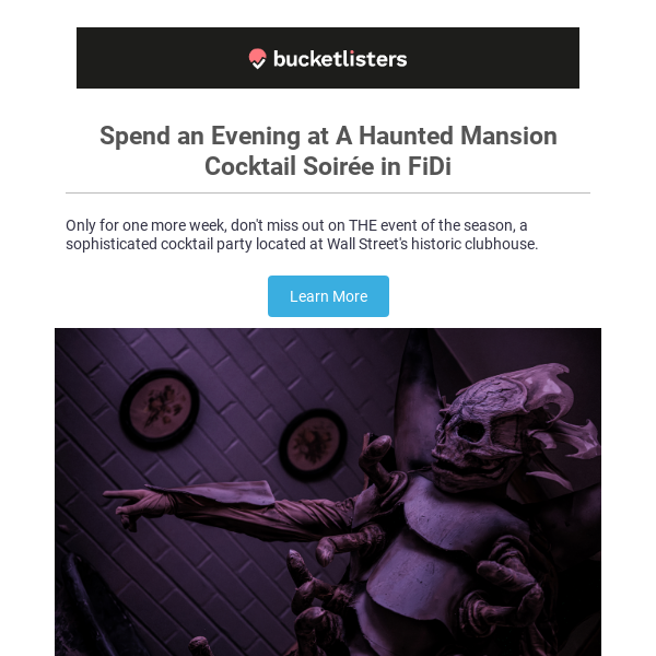 LAST CHANCE to attend Haunted Soirée: A Macabre Cocktail Party🍸