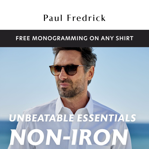 Starting now: $49 non-iron shirts
