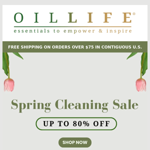 🌷 Spring Into Action: Our Spring Cleaning Sale Starts Today! 🎉