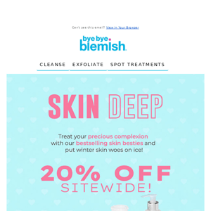 20% OFF Sitewide: Fall in Love ❤️❤️ with Your Skin