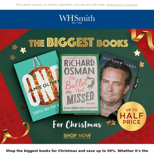 The Biggest Books For Christmas - Up To 50% Off!🎁🎄