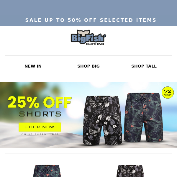 🩳 Save 25% on Shorts: 72 Hours! 🩳