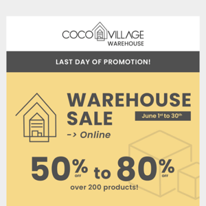 😮﻿ FINAL DAY of the warehouse sale !