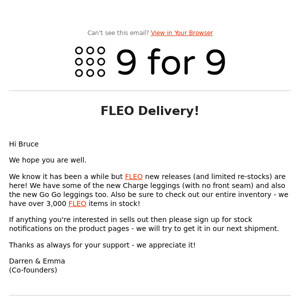 FLEO Delivery!