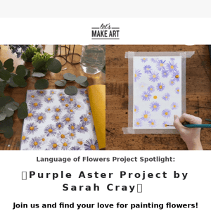 💜Project Spotlight: Purple Aster Watercolor Project with Sarah Cray💜