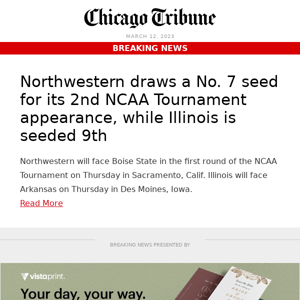 NCAA Tournament: Who will Northwestern and Illinois play?