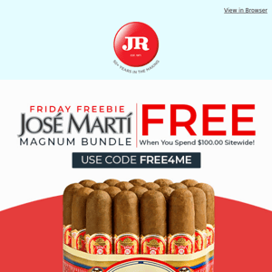 Because you're awesome 😃 JR Cigars, open asap for a limited time offer