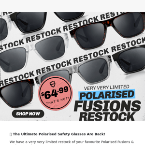 🔥 Fusions Polarised Are Back in Stock!