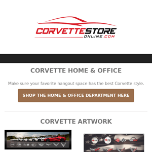 Load Up On Corvette Home & Office Gear