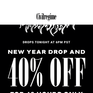 6 HOURS TIL 40% OFF