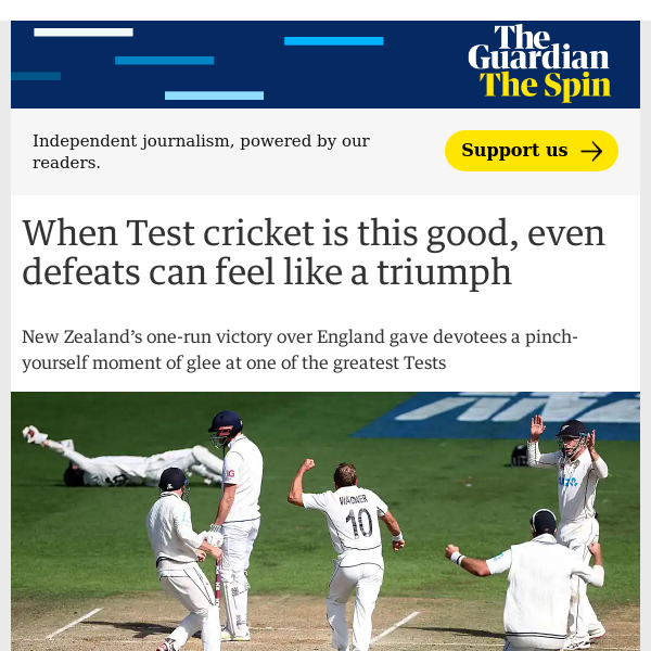 The Spin | When Test cricket is this good, even defeats can feel like a triumph