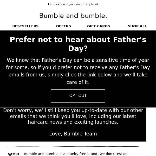 Before we start talking about Father's Day