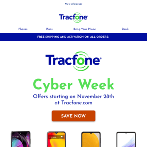 Smartphone Cyber Week offers inside ⚡