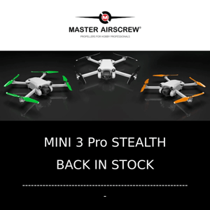 STEALTH for MINI 3 Pro Back in Stock!