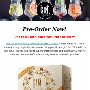 Pre-Order Your Gin-Mas & Rum-Mas Calendars