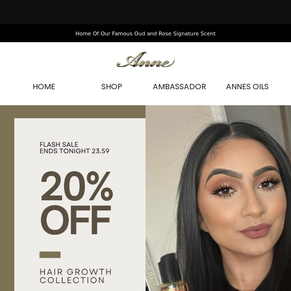 20% Off Our Hair Growth Collection