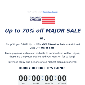 It's a ONE day MAJOR SALE!!!