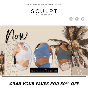 50% OFF SPORTS BRAS?! Yes please!  😍 🚨