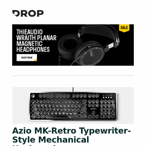 Azio MK-Retro Typewriter-Style Mechanical Keyboard, Monster Studio+ Smart Ring Lamp + LED Lighting Kit, Campfire Audio Orbit Bluetooth Wireless Earphone and more...