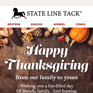 Much to be Thankful For - 30% Off Your Order