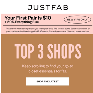 Top styles for $10!