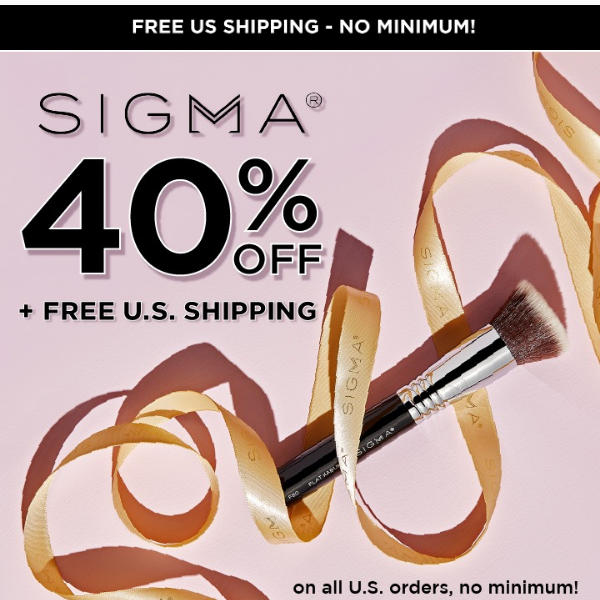 Wish List Must-Haves: 40% OFF + FREE Sigma® Switch!