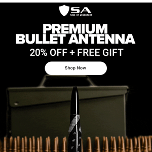 $24 Premium Bullet Antenna