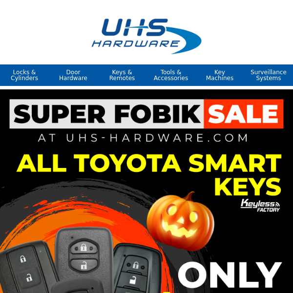 💥Exclusive! Toyota Smart Keys Only $49.99💥