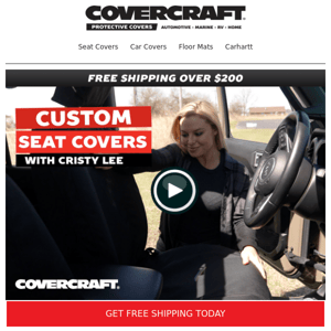 💬Psst...Want to See How Custom Seat Covers Are Made? Enjoy Free Shipping
