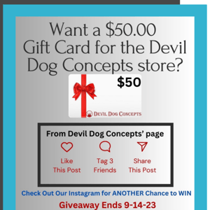 Win a $50 Gift Card