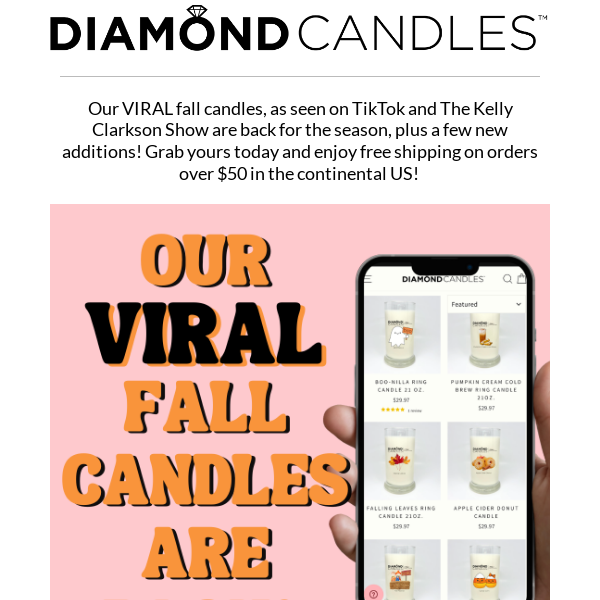 OUR VIRAL FALL CANDLES ARE BACK! 🍂🎃☕