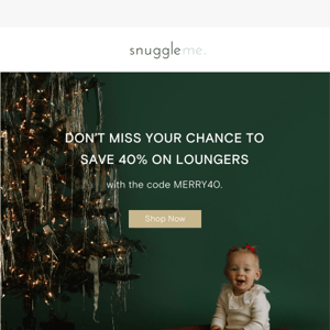 [REMINDER] Get 40% OFF loungers today