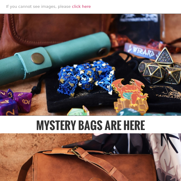 Mystery Bags | $25, $50, $100, $200 and $500 Mystery Mega Bundles just in time for the holidays!