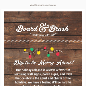 🎅New holiday designs for from Board & Brush!