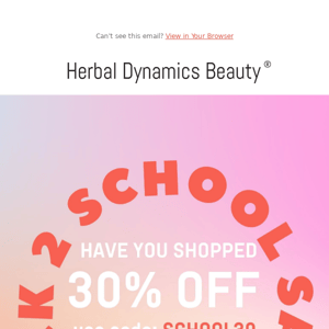 Have you shopped 30% off all skincare?